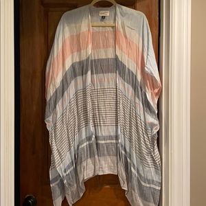 Striped kimono/ cover up